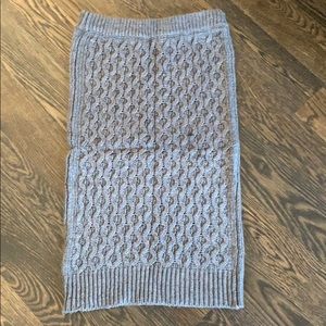 Grey Knit pencil skirt